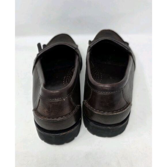 Men’s LL Bean Vintage Lug Kiltie Penny Loafers Vibram Brown Leather Shoes 10.5 D - Picture 5 of 9